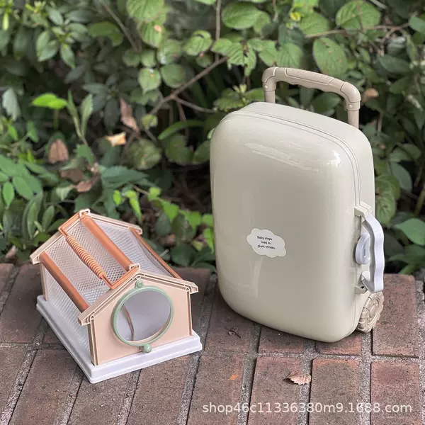 Korean Niche Brand Same Style Kidsren's Outdoor Toy Storage Trolley Case Camping Style Travel Mini Suitcase