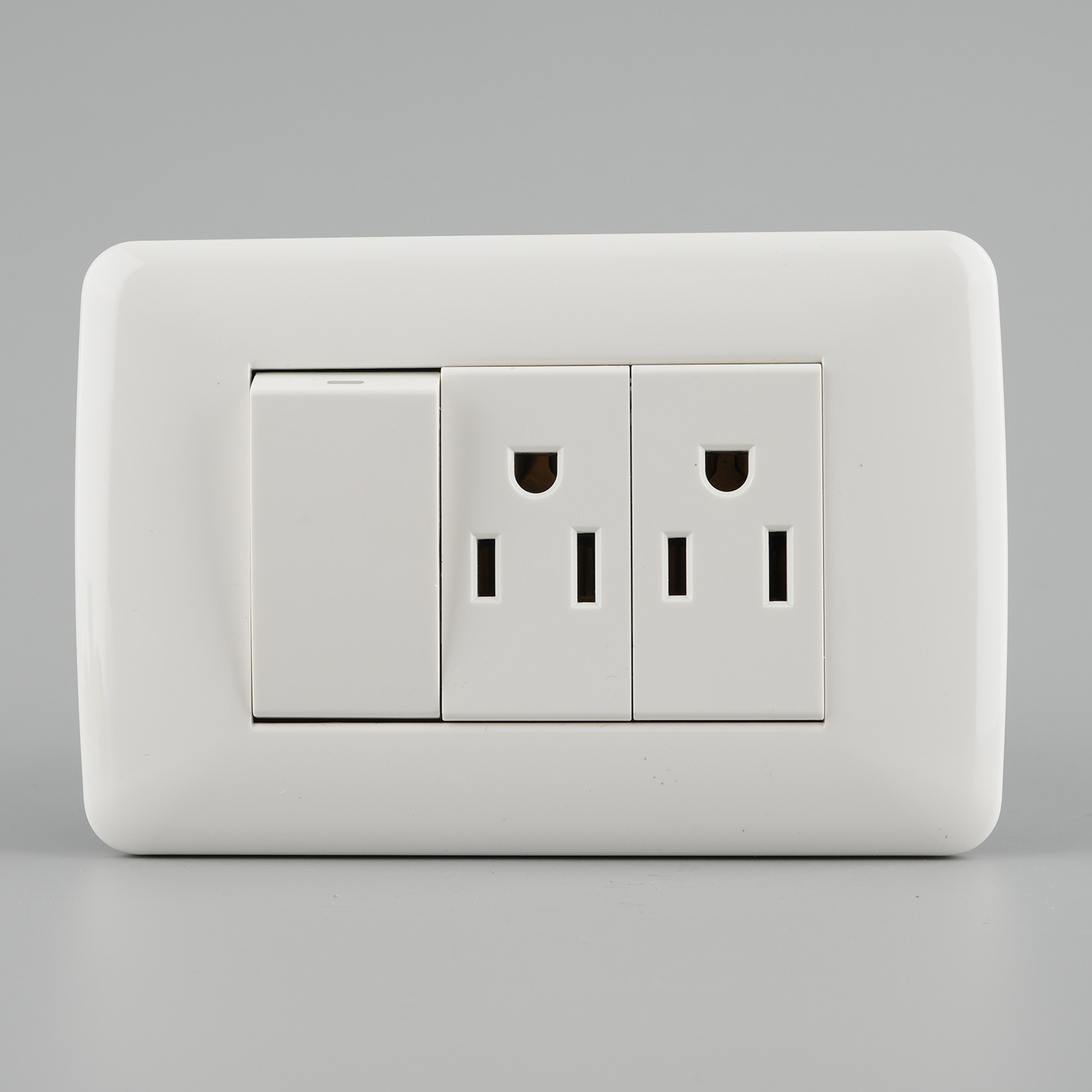 2024 Nuevo estándar estadounidense y europeo México Colombia Perú Venezuela lámpara eléctrica enchufe de pared