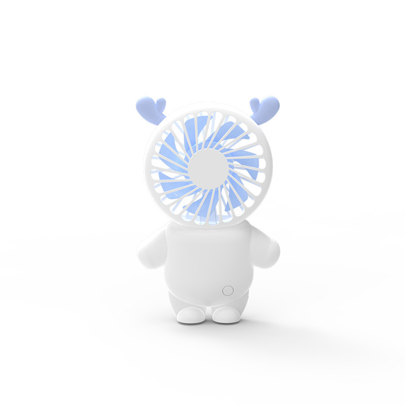 2024 nuevo ventilador de escritorio usb recargable ventilador de mano pequeño portátil mini dormitorio ventilador de escritorio log de regalo