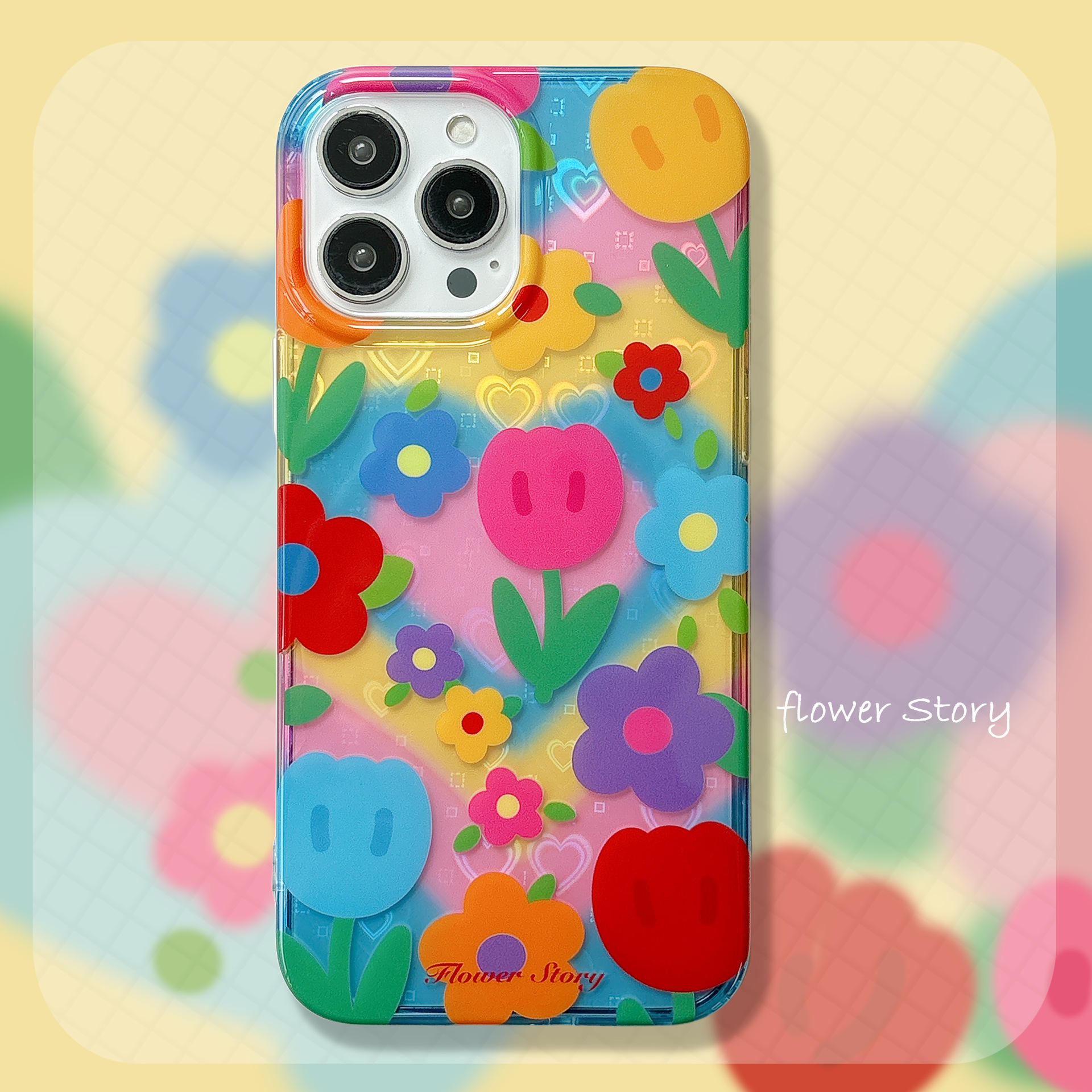 Color graffiti verano tulipanes apple 15ProMax funda para teléfono móvil 16Pro soporte 14/13 nuevo 16PM