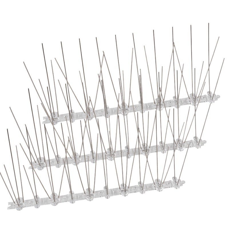 Jardín a prueba de aves Thorn 304 Acero inoxidable 25cm30 espina repelente de pájaros Thorn clavo balcón plástico repelente de pájaros pájaro de acero inoxidable-Thorn image 1