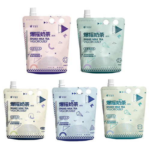 Fruit Encounter Tea Explosion Shake Milk Tea Hand-Shaken Bagged Milk Tea Popular Online Assam Ceylon 6 Varieties Wholesale