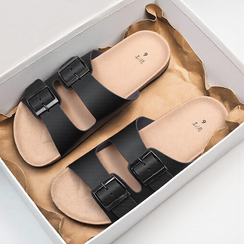 Sandalias de pareja de nuevo estilo de verano transfronterizo, zapatillas Birkenstock, zapatos de playa, moda casual, chanclas para hombres y mujeres