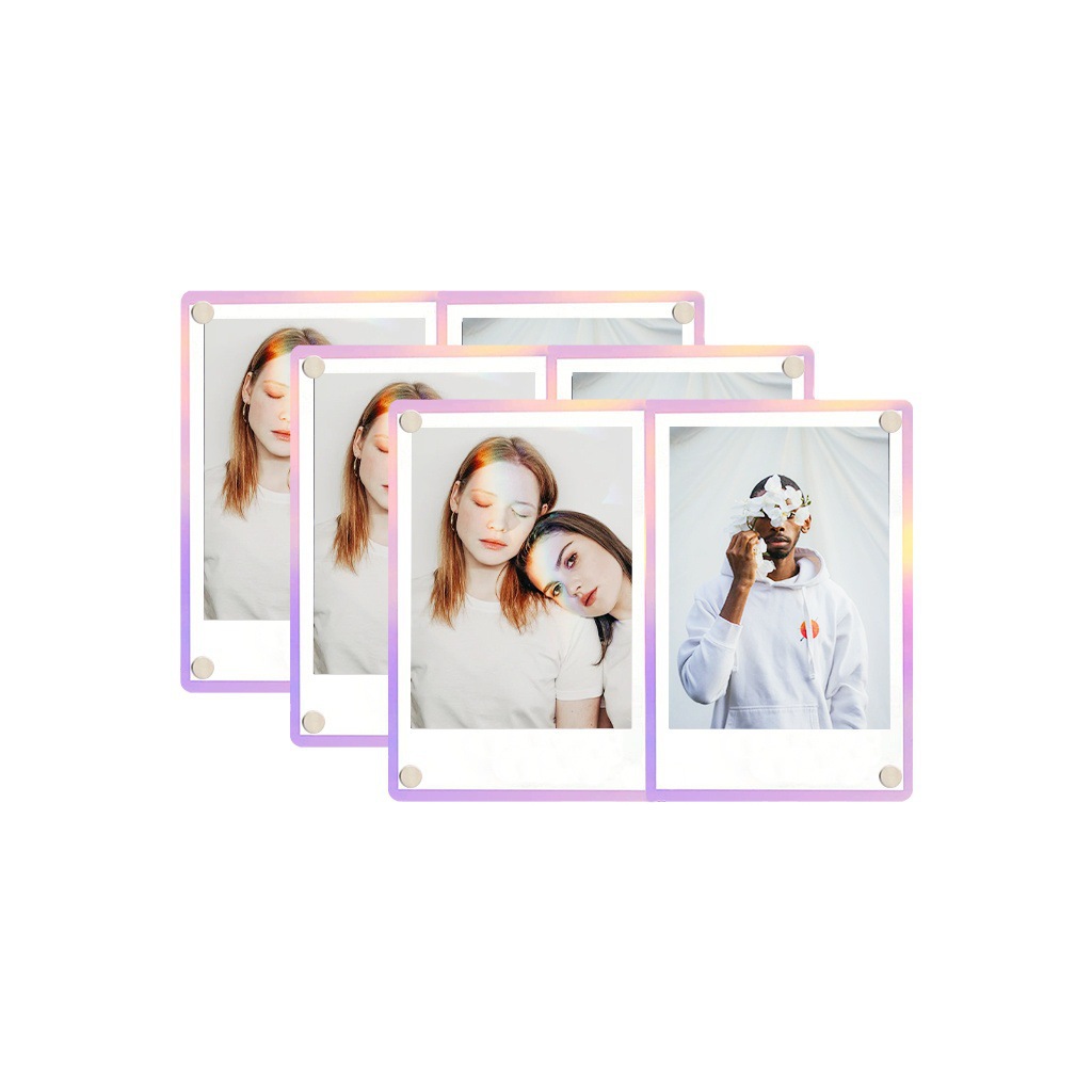 Suitable for Polaroid Pop/ 3inch /Wide Digital Photo Acrylic Photo Frame Refrigerator Magnet Photo Frame