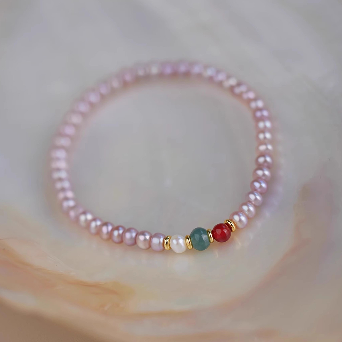 Alloy Natural Stone Freshwater Pearl Bracelets Retro Simple Style display picture 12