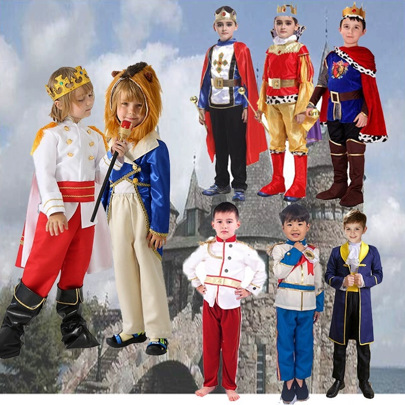 Halloween Kidsren's Performance Costumes Cos Fairy Tale Prince European and American Cross-Border Ghost Skeleton Ninja Police Costumes Halloween Kidsren's Performance Costumes Cos Fairy Tale Prince European and American Cross-Border Ghost Skeleton Ninja Police Costumes