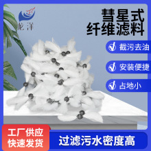 加工定制彗星式纤维滤料 水处理工业循环水过滤杂质彗星纤维滤料