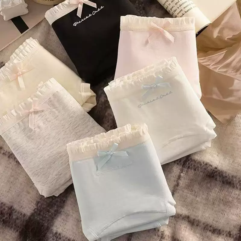 批发简约纯色女士内裤中腰亲肤舒适少女学生三角裤少女棉质内裤女