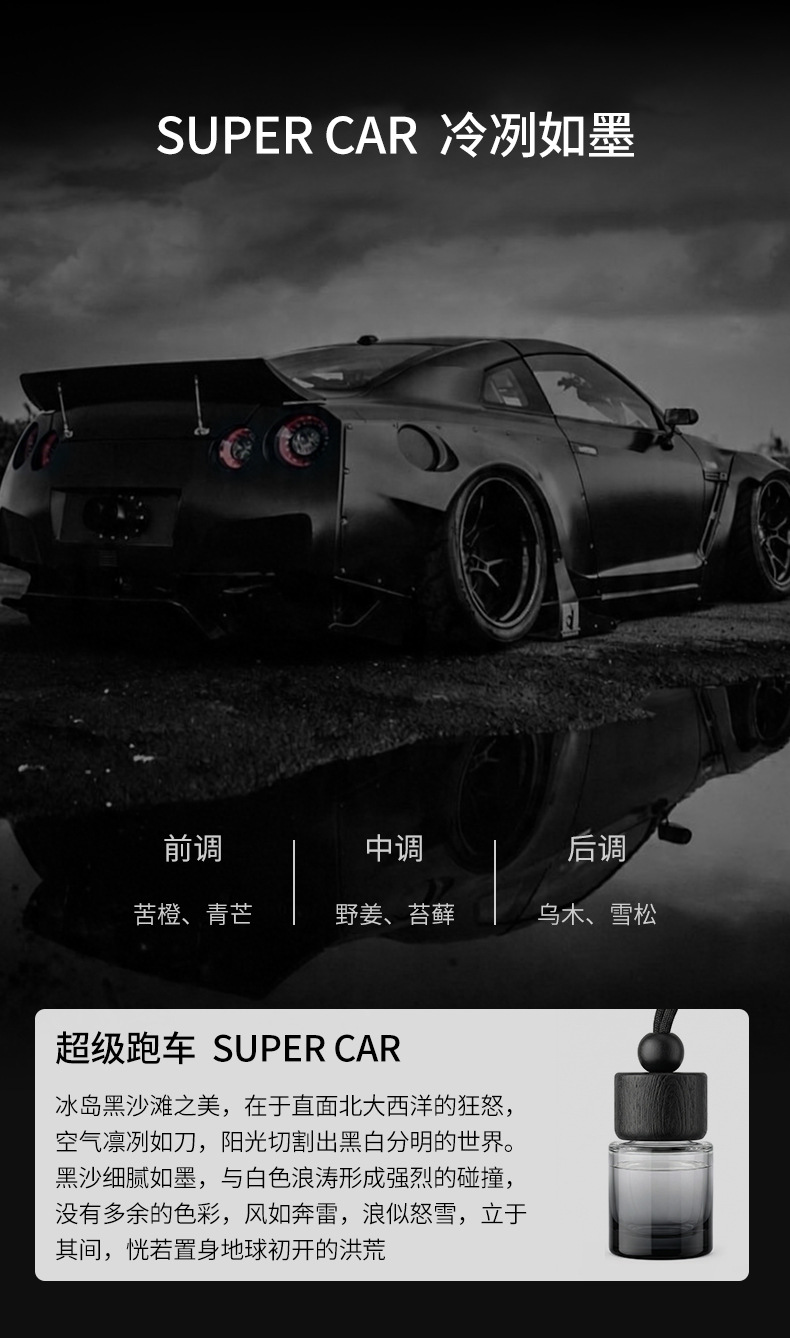 Car-Mounted Fragrance Pendant, High-End Car Interior Fragrance Perfume Accessory, Long-Lasting Fragrance Specifically for Vehicles
