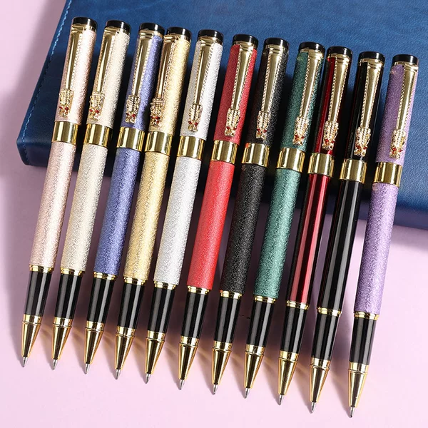 Manufacturer sells metal signature pens, metal-tipped ballpoint pens, business and office gift pens, and customizable ballpoint pens