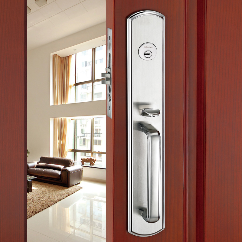 工厂不锈钢门锁机械防盗门锁家用SUS304美式豪华防盗门锁机械锁