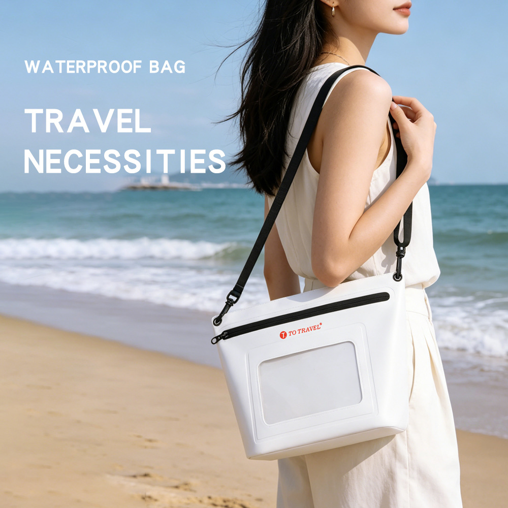 New Waterproof Mobile Phone Bag with Touch Screen Capability, Suitable for Swimming, Rafting, Travel, Large Capacity, Portable Crossbody Bag for Water Activities