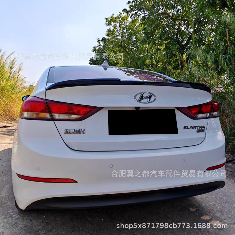 Suitable for 2016-2022 Hyundai Elantra M4 Model Blade-Style Rear Spoiler Modification Without Drilling