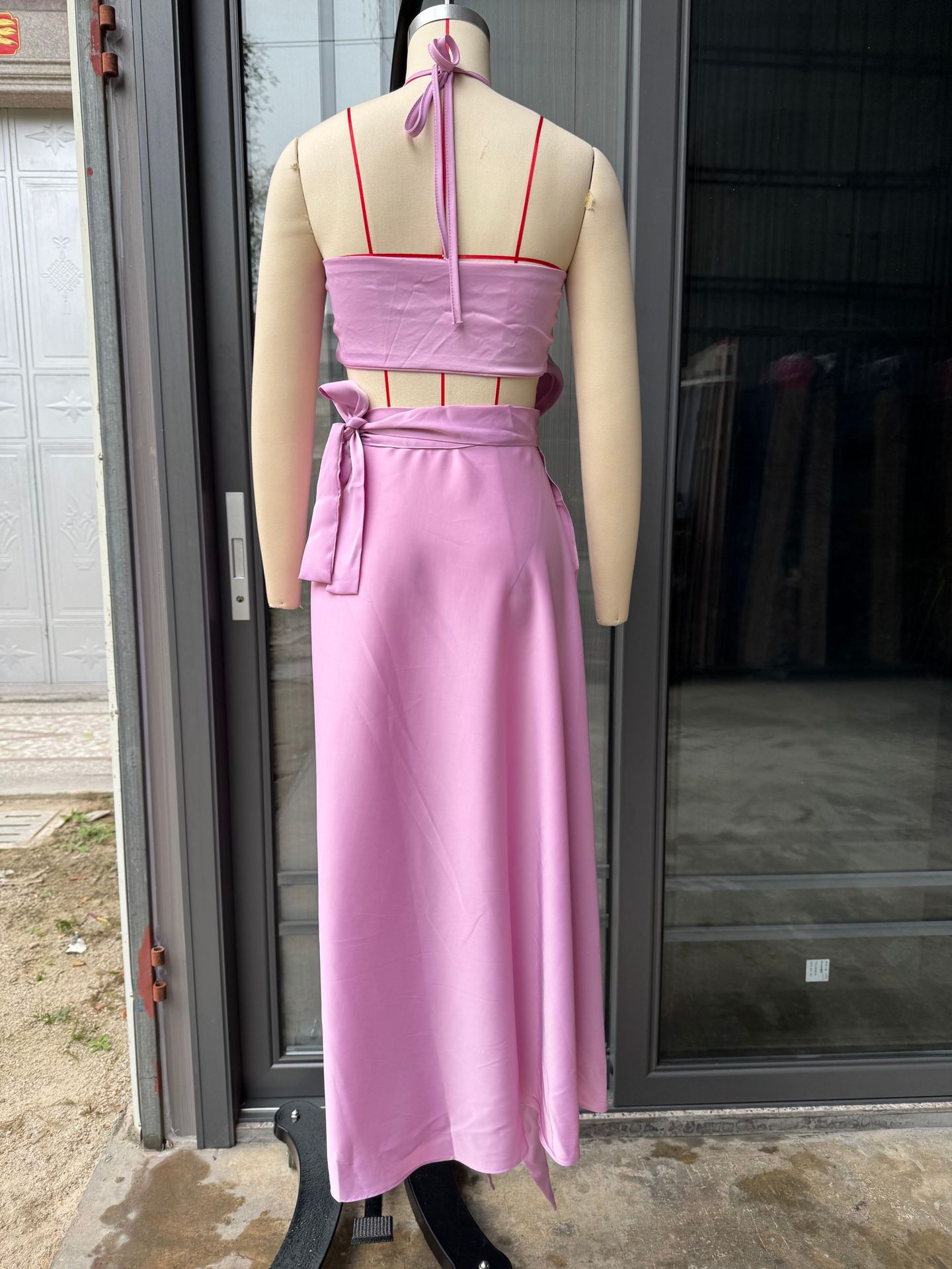 Strapless Slim Fit Shorts Set For Summer Seaside Vacation_voghion.com