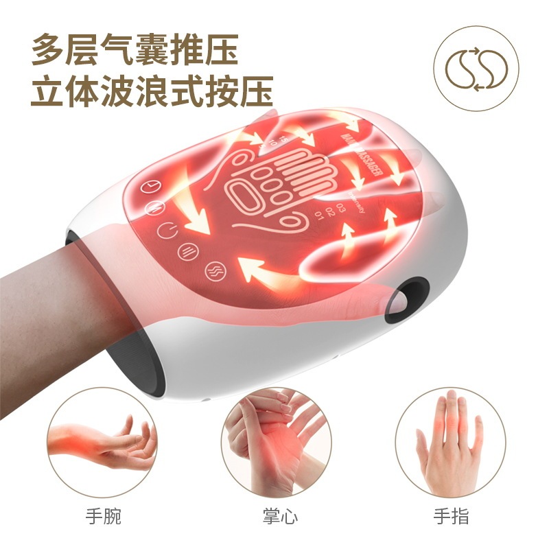 スマート家庭用手マッサージ器手首指関節手のひらツボ看護経絡揉み加熱理学療法器|undefined
