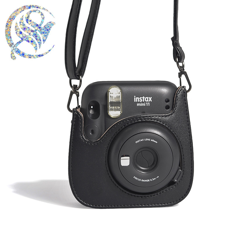 POLARITER PROTECTIVE BACK mini11 DARK BLACK CLEANS instax SHOULDER BAGS