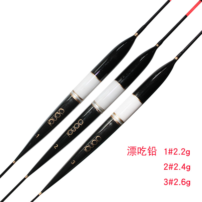 跨境韩文夜光电子漂鲫鲤鱼电子夜钓漂巴尔衫木渔漂浮标垂钓批发|ru