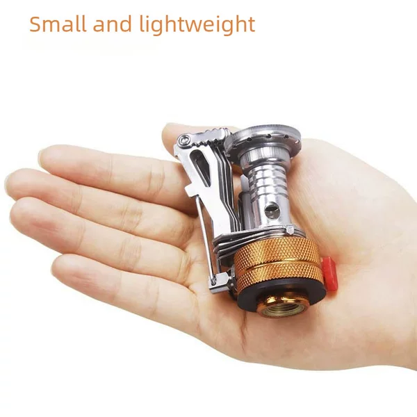 Outdoor picnic camping integrated ultra-small mini stove with electronic ignition portable stove practical stove cookware