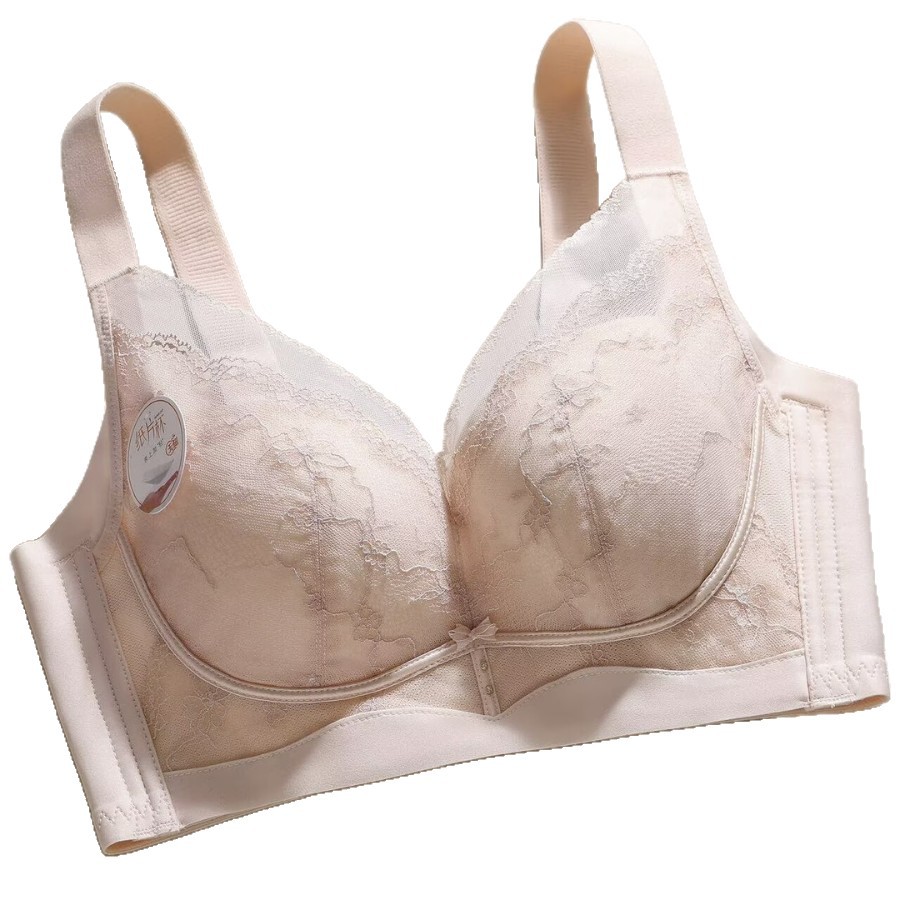 Paper-Thin Cup, Lightweight, Wire-Free Cd Cup Bra, Large Bust Minimizing, Gathering Side Breasts, Large Cup Adjustable Bra