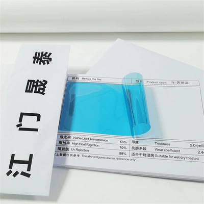 car sunroof film — Automotive Film - multi-color-front-gear-n-mercedes-blue