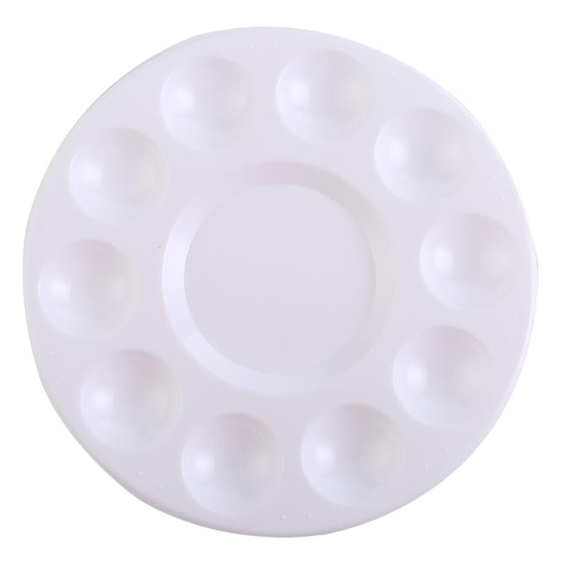 Transfronteriza Amazon paleta de pintura para niños educación temprana Placa de pintura de graffiti Placa de pintura de boca de pescado Plum Blossom Plate de pigmento de pies pequeños