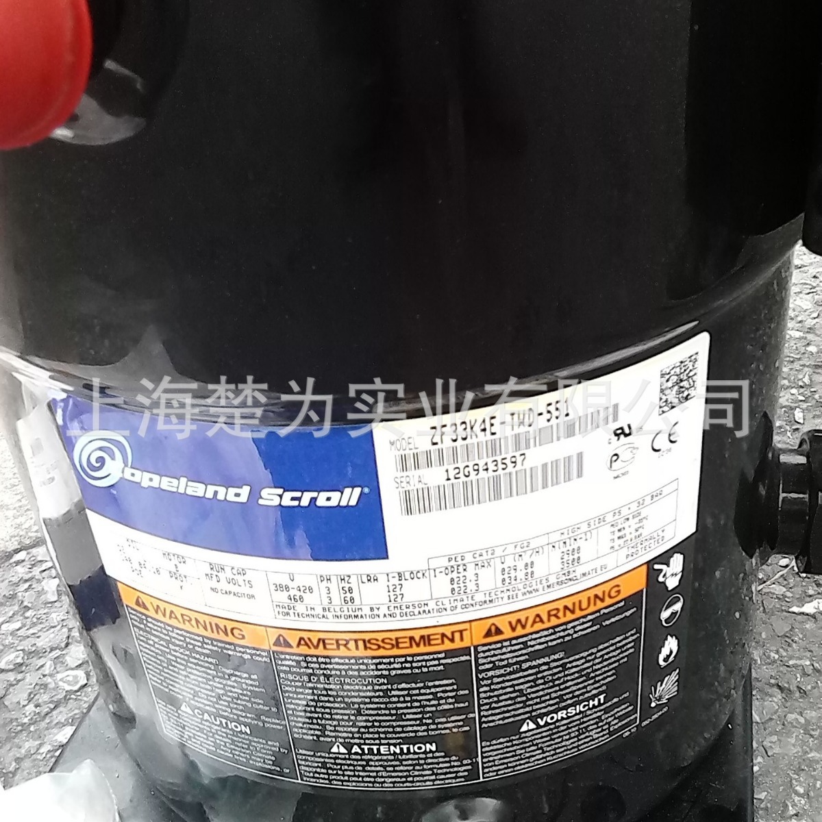涡旋压缩机 ZF18K4E-TFD-551 ZF19KQE-TFD-551 ZF41KQE-TFD
