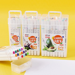 Factory Double-Ended Watercolor Pens 24-Color and 36-Color Sets Student Stationery Colored Liners Drawing Pens Wholesale