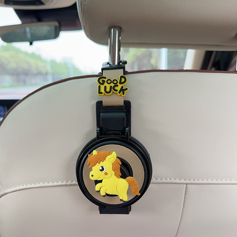 FAW – Rear Seat Car cup holder/beverage holder - cup-holderhook-2-in-1-beige-horse