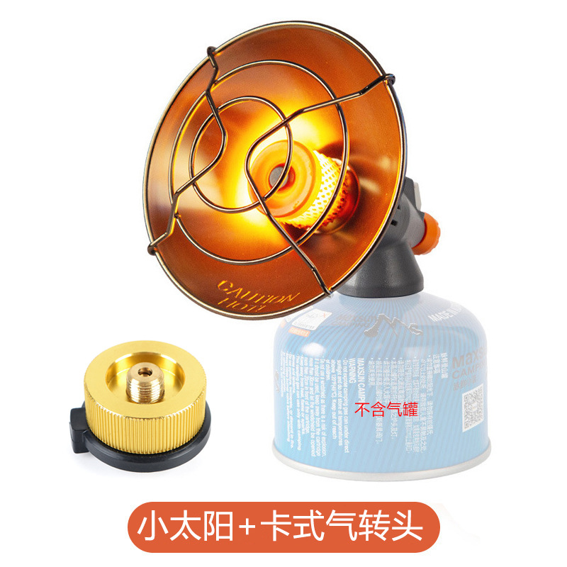 Invierno al aire libre camping calefacción artefacto mini portátil estufa de calefacción gas invierno camping pesca fuego pequeño sol