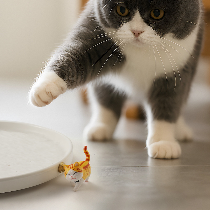 猫漫画キャビネットドアハンドルかわいい引き出し子供部屋ワードローブハンドルデザイナー樹脂真鍮衝突防止|undefined