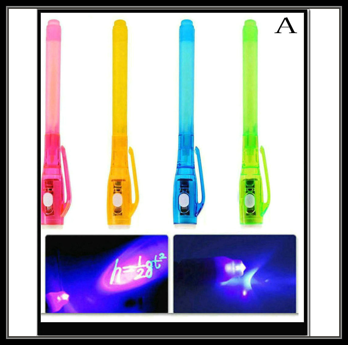 La lámpara de lápiz de burner se puede probar en el sitio, tinta incolora, pintura sin color, luz de detección de iluminación, luz de detección de fuente de luz de billetes