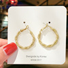 Silver needle, earrings, universal long goods with tassels, silver 925 sample, Korean style