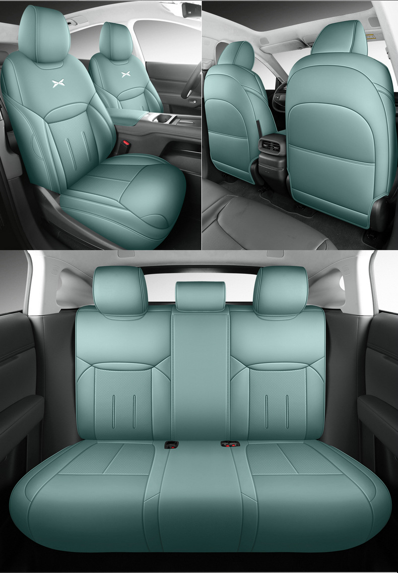 Xpeng G6 Special Car Seat Cover, Universal for All Seasons, Full Surround Seat Cushion, Perforated Leather, Breathable Interior Modification Seat Cover