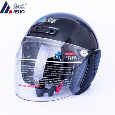 Car Helmet Unisex Half | Motosiklet kaskı (dəbilqə) - black