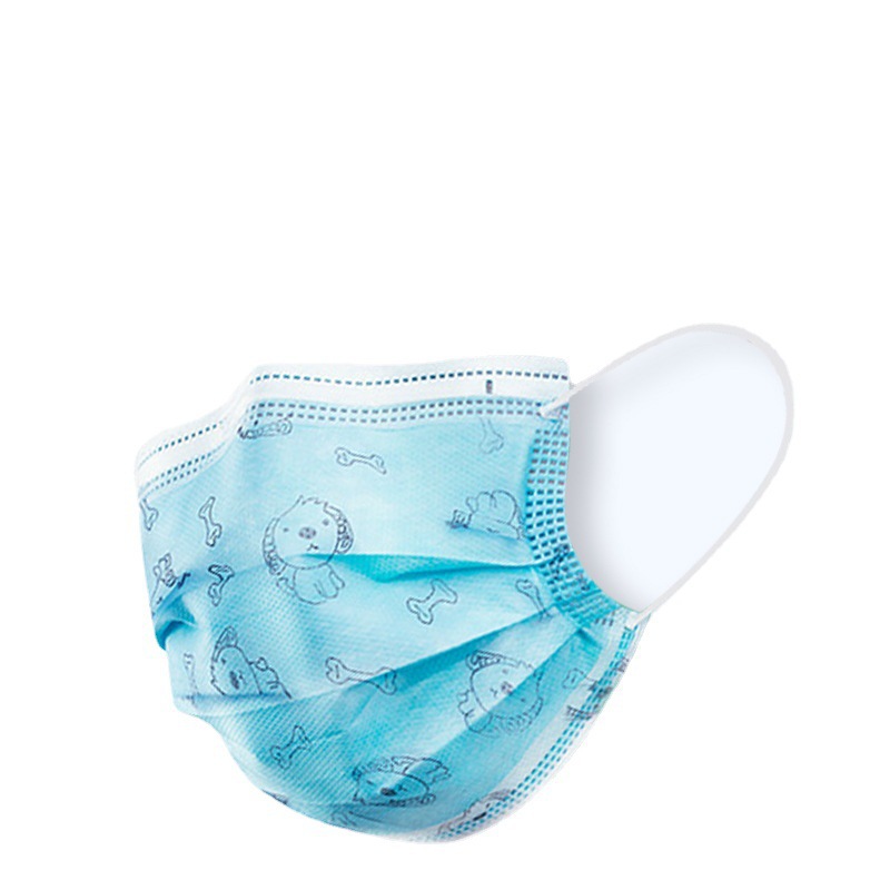 批发儿童口罩级一次性外科口罩透气灭菌级卡通图案3-12岁儿童广州