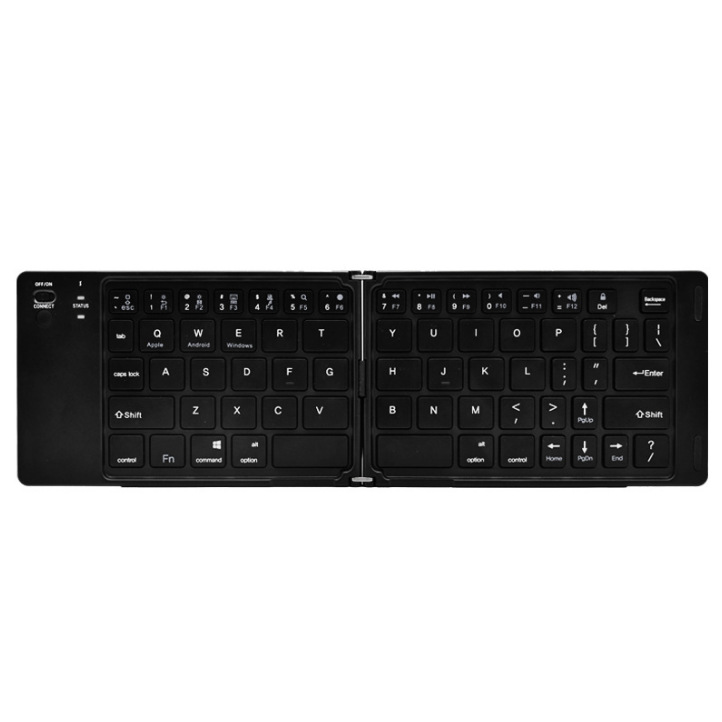 Teclado Bluetooth plegable para teléfonos móviles tabletas recargables portátiles Oficina mini teclado fábrica al por mayor al por mayor
