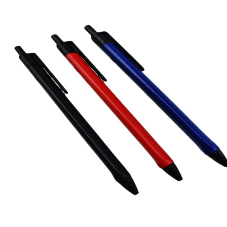 Bolígrafo automático A2 pluma de gel de aceite medio sensación triángulo suave Varilla A2 pluma de aceite medio