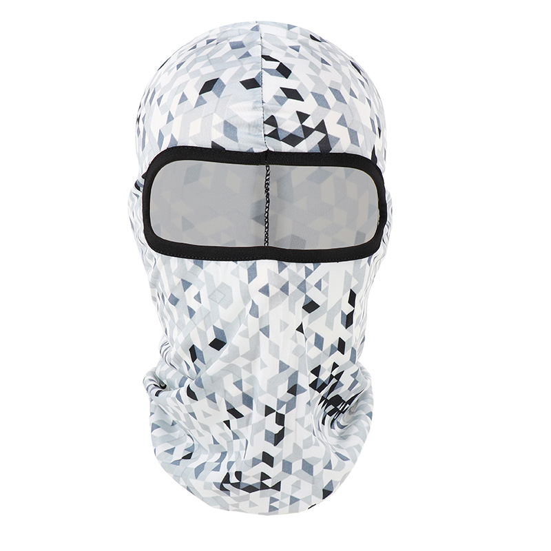 Máscara de ciclismo a prueba de viento de motocicleta de verano transfronteriza Máscara de camuflaje de pesca al aire libre Máscara de protección solar de ciclismo de seda de hielo
