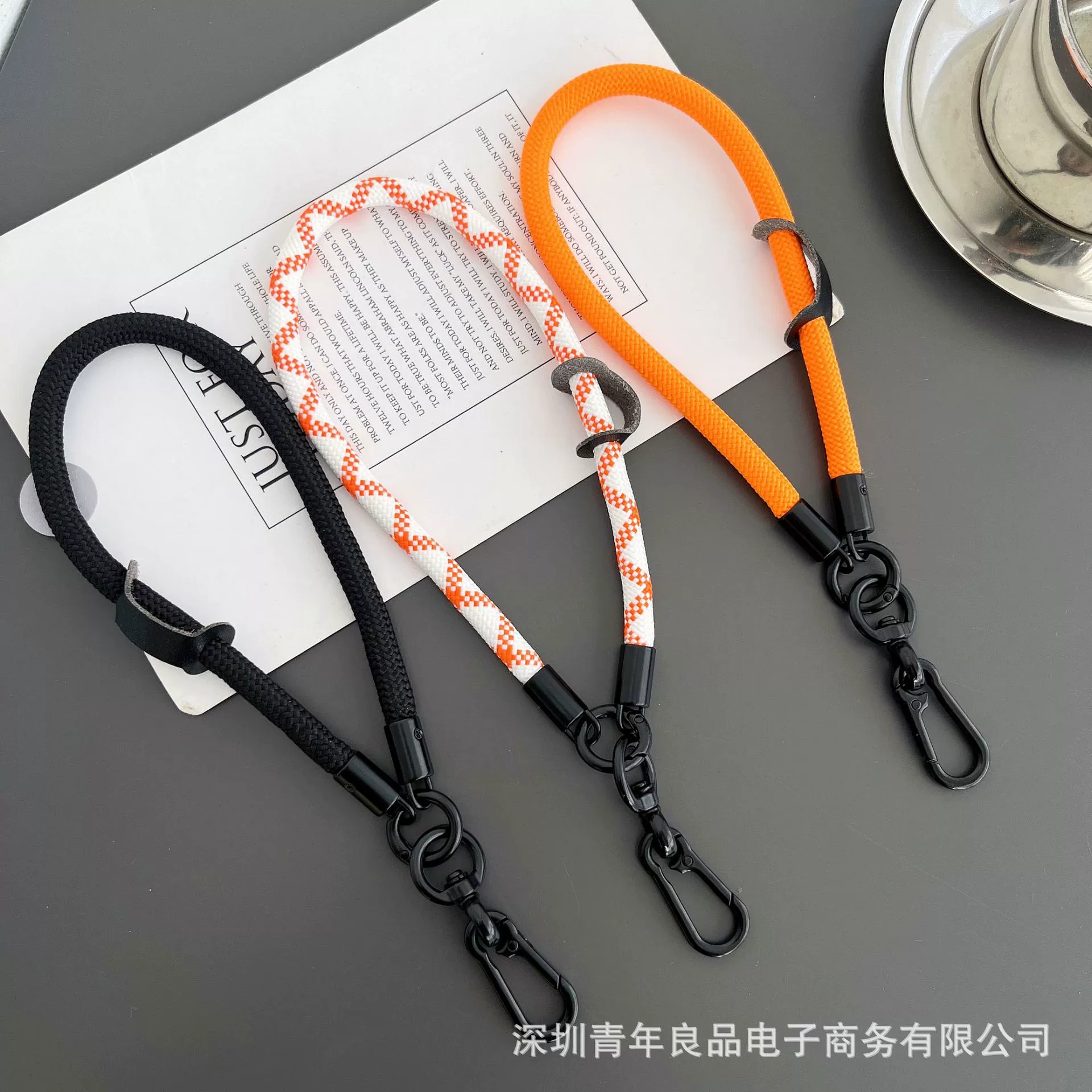 Ремешок для мобильного телефона 8 мм, простой мужской и женский персонализированный ремешок на запястье, короткая веревка для мобильного телефона, переносная сумка-брелок