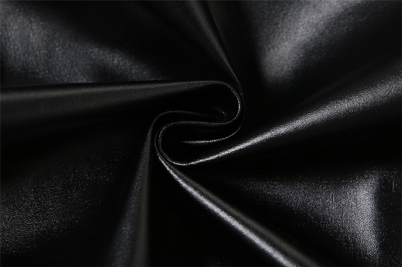 Trendy Faux Leather Hooded Cropped Jacket For Women - Streetwear Biker Style Zippered Long Sleeve Top_ecoleips.com