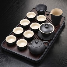 功夫茶具套装家用客厅简约干泡小茶盘陶瓷泡茶壶喝茶杯整套泡茶器