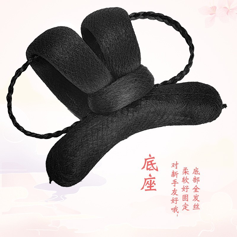 Trajes antiguos de niños chinos pelucas estilo antiguo encantador estilo Tang Qi Pecho de doble cabeza diaria peludo de cabello de niñas