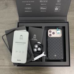 邦克仕适用于iphone17pro max三件套礼盒康宁膜镜头膜凯夫拉壳