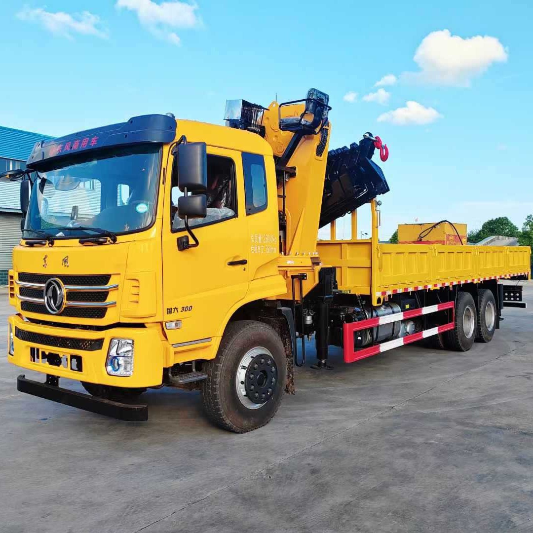 厂家直供东风后双桥程力16吨折臂随车吊可配25吨35吨折臂吊机价格