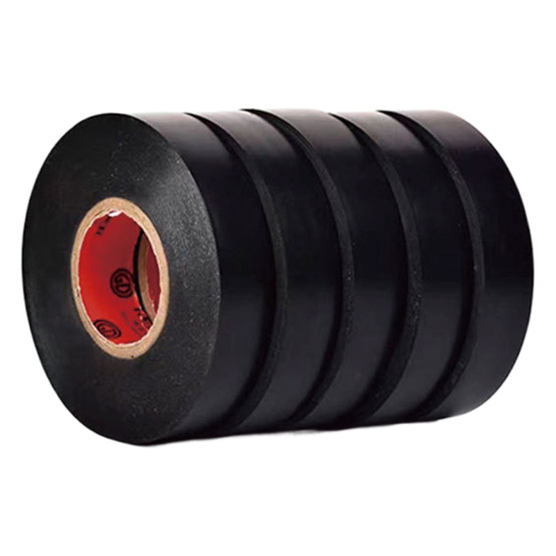 Cinta aislante genuina, PVC resistente a altas temperaturas de 25 mm, impermeable, alta adherencia, rollo grande de cinta negra de 18 mm, cinta aislante