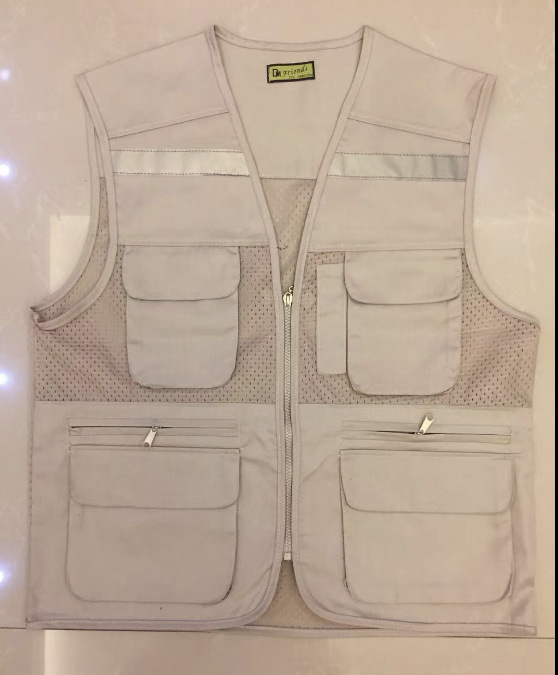 Chaleco multibolsillos, chaleco de voluntariado, tamaño personalizado, impresión reflectante, gestión de emergencias, fotografía, malla, ropa de trabajo para comercio exterior