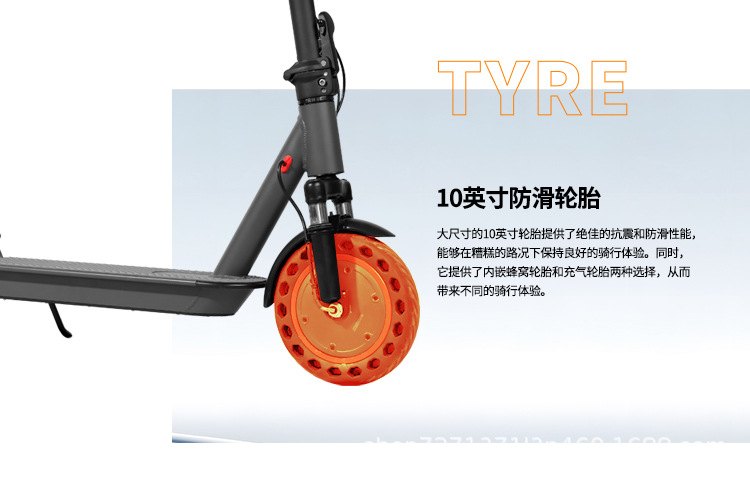 European and American Overseas Warehouse Cross-Border E-Commerce Electric Scooter with Foldable Front and Rear Shock Absorbers 10inch G20