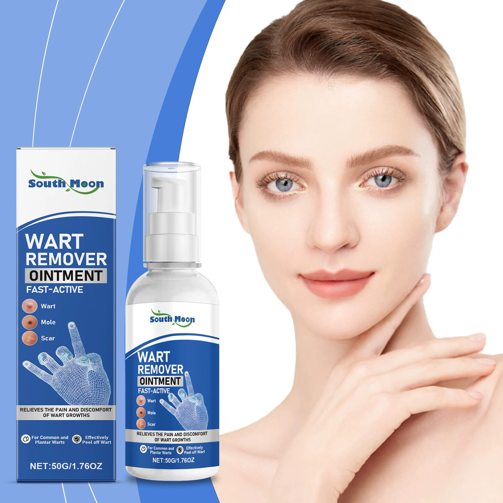 SOUTH MOON Крем по уходу за кожей нежный, очищающий и увлажняющий шелковистую кожу Ежедневный крем по уходу за кожей тела