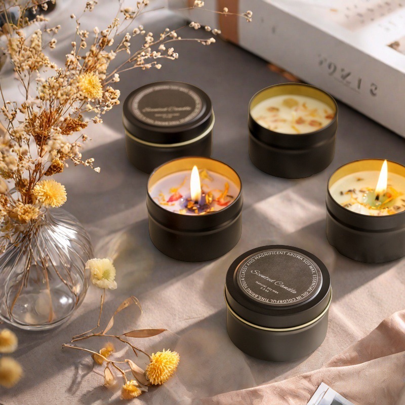 Energía de cristal de banano de hierro negro Yilan flores secas de banano de cera de flores para dormir en el hogar velas de fragancia de dormitorio