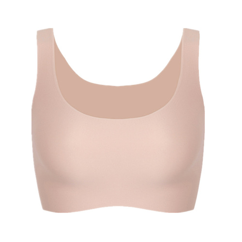 [High Quality] Summer Cloud Seamless Underwear Women's No Size Thin Large Breast Showing Small Bra Vest Style Bra